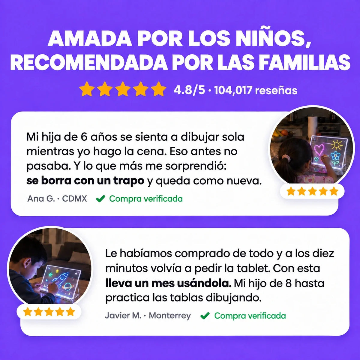 Pizarra de Dibujo LED