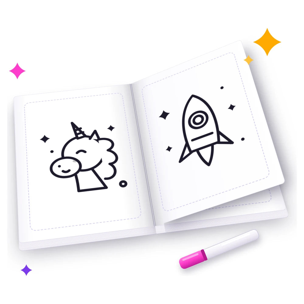 Libro de trazos: 20 dibujos grandes